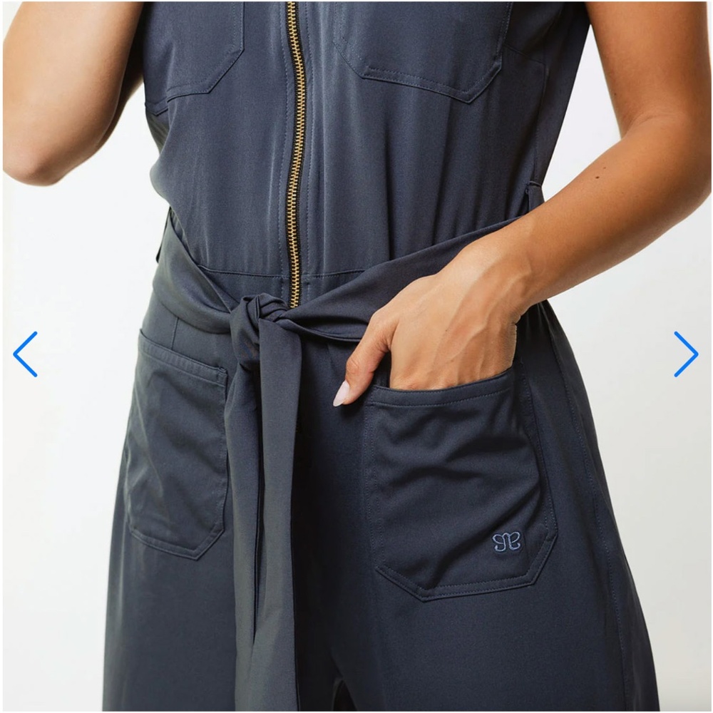 Albion Fit City Jumpsuit Charcoal LIKE NEW - Lg Petite - Picture 7 of 14